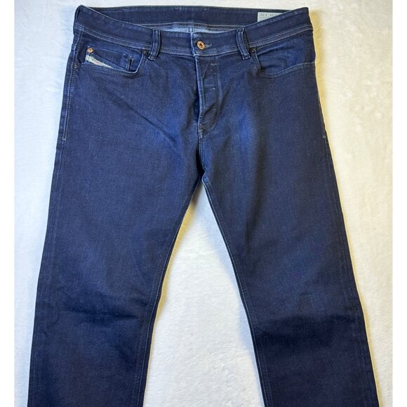 Diesel Sleenker Slim Skinny Jeans Men’s W34 L32 Dark Wash Stretch Denim 0607A - Picture 3 of 11